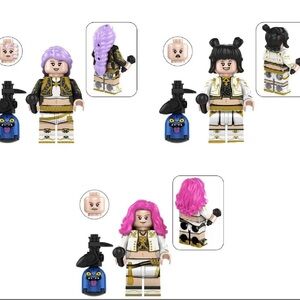 Creative Building Set with Vibrant Hair Options